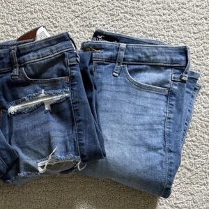 Hollister mid-rise super skinny jeans bundle W27 L28 denim classic stetch casual